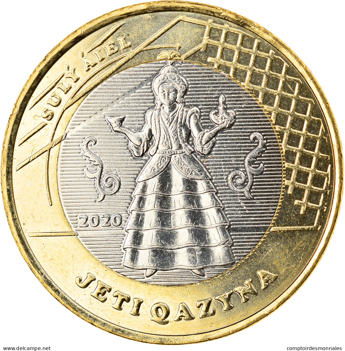 Monnaie, Kazakhstan, SULY AIEL, 100 Tenge, 2020, SPL, Bi-Metallic - Kazakhstan