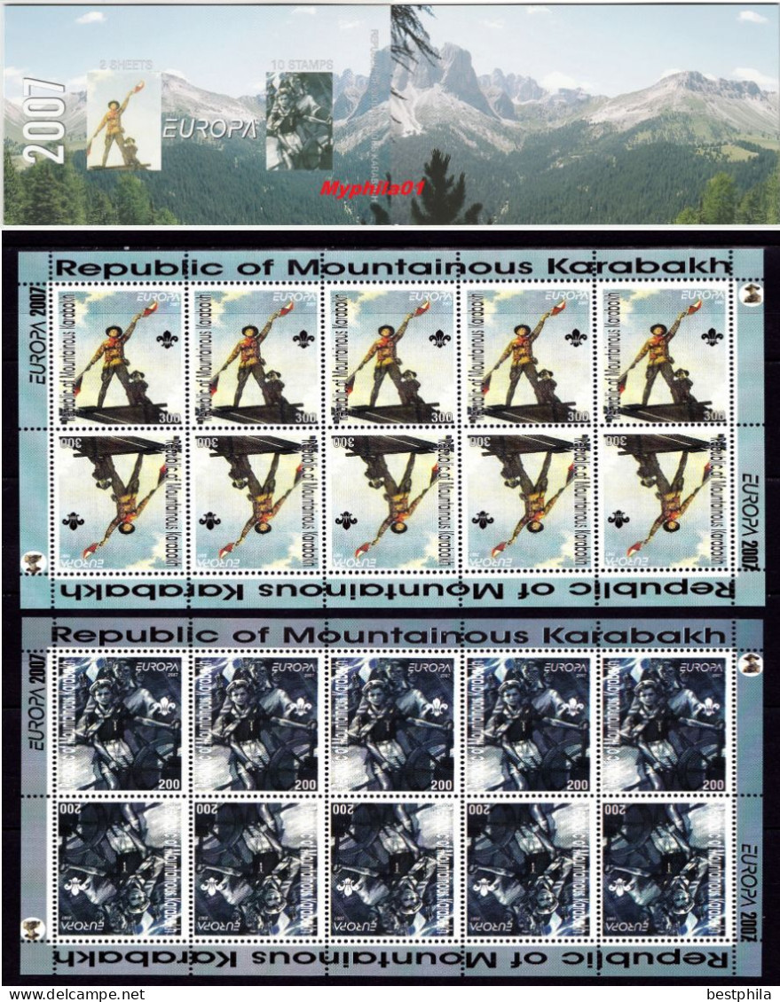 2007 - Nagorno Karabakh - Europa Thema **Azerbaycan** 1.Booklet 10 Set ** MNH - 2007