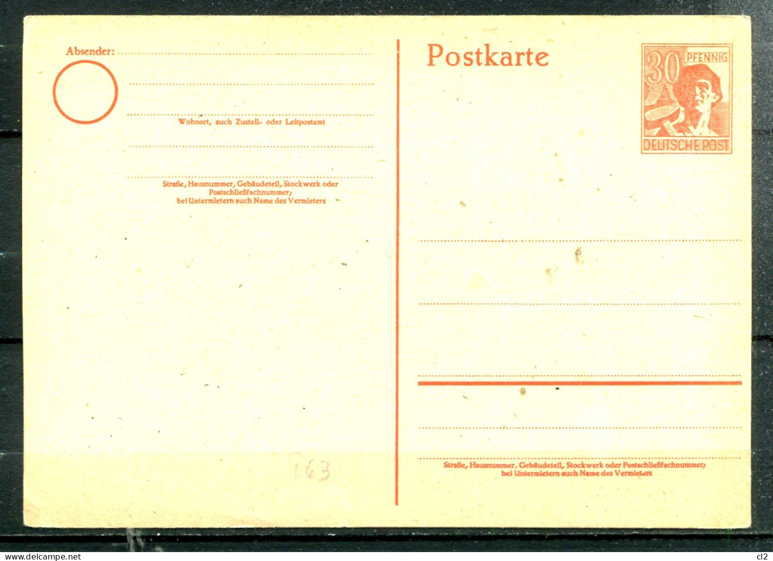 ALLEMAGNE - Entier Postal (Ganzsache) Zone AAS Mi P963 - Ganzsachen