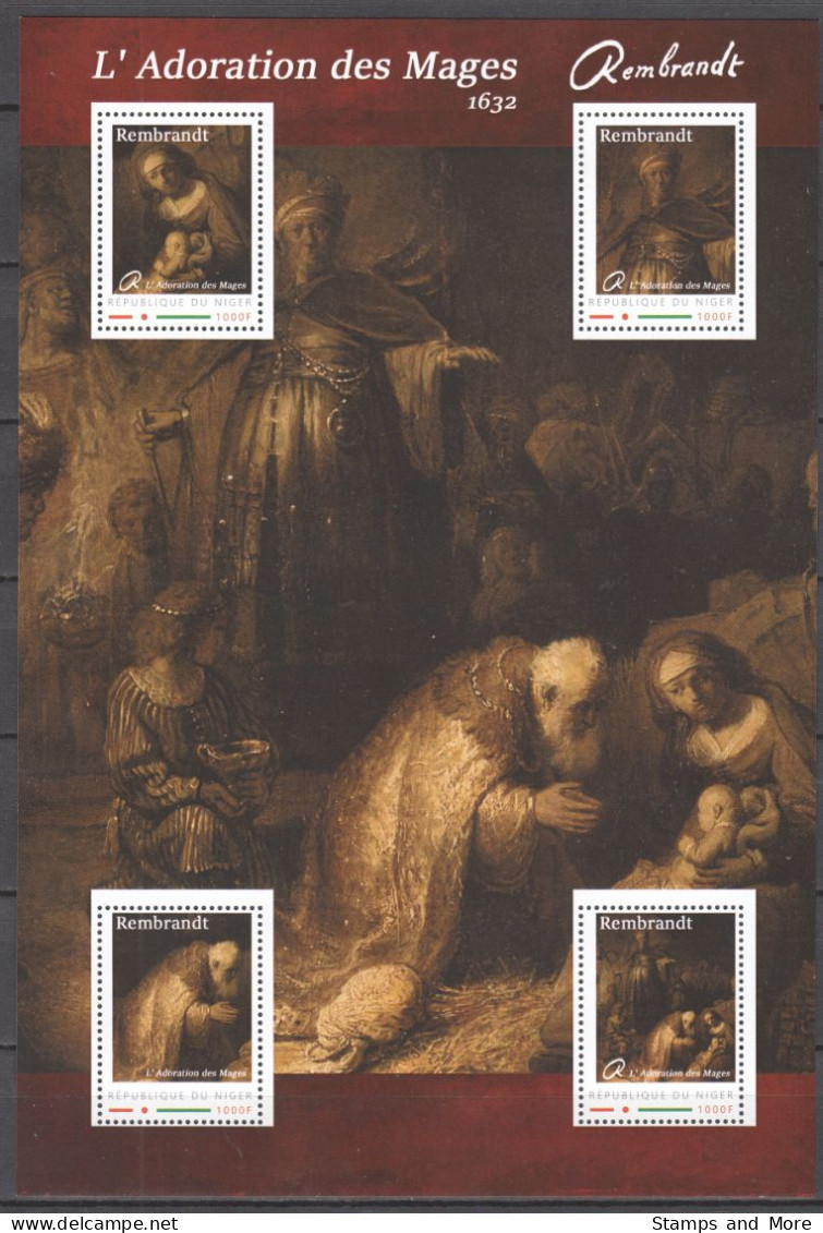 Nigeria - MNH Sheet REMBRANDT - ADORATION OF THE MAGI 1632 - Rembrandt