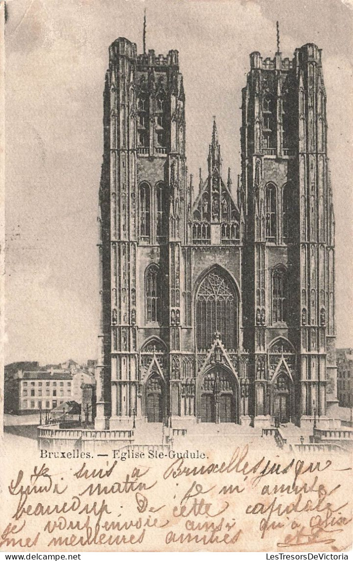 BELGIQUE - Bruxelles - Église Sainte Gudule - Carte Postale Ancienne - Autres & Non Classés