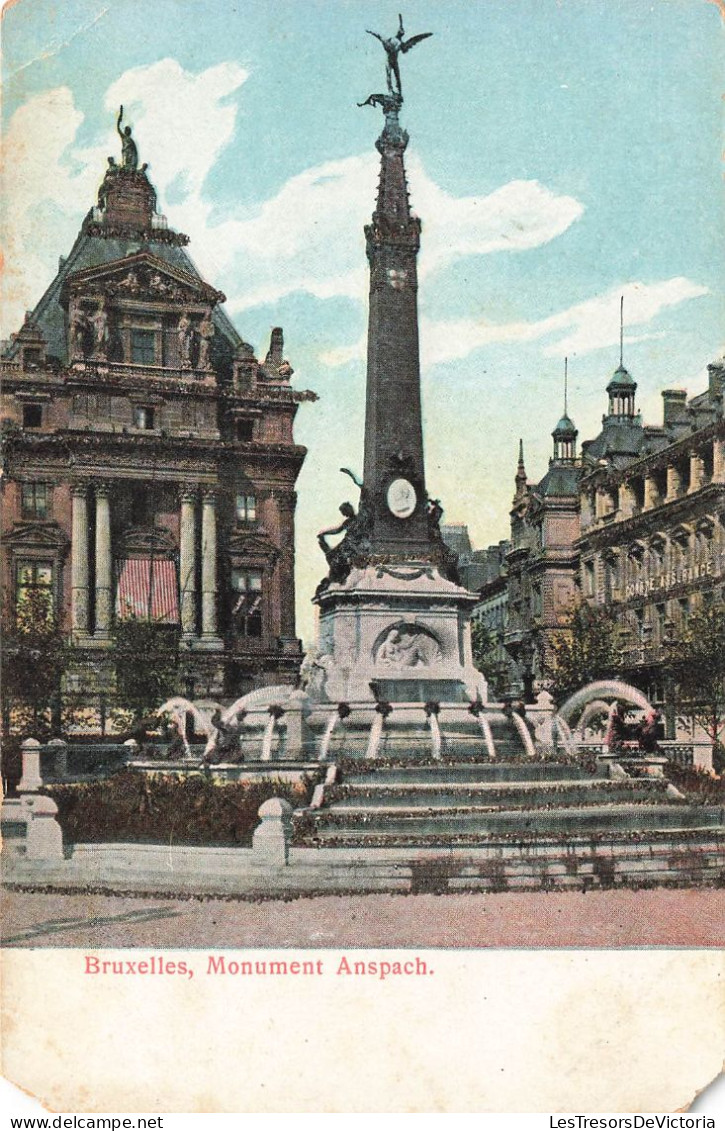 BELGIQUE - Bruxelles - Monument Anspach - Carte Postale Ancienne - Other & Unclassified