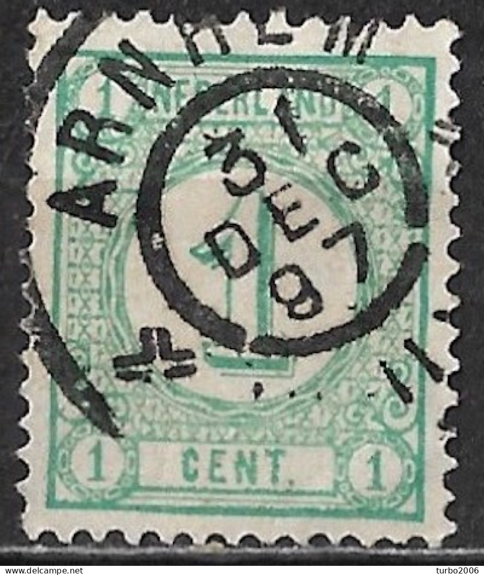 Vlekjes Aan CENT In 1876 Cijfertype 1 Cent Groen NVPH 31 A - Variétés Et Curiosités