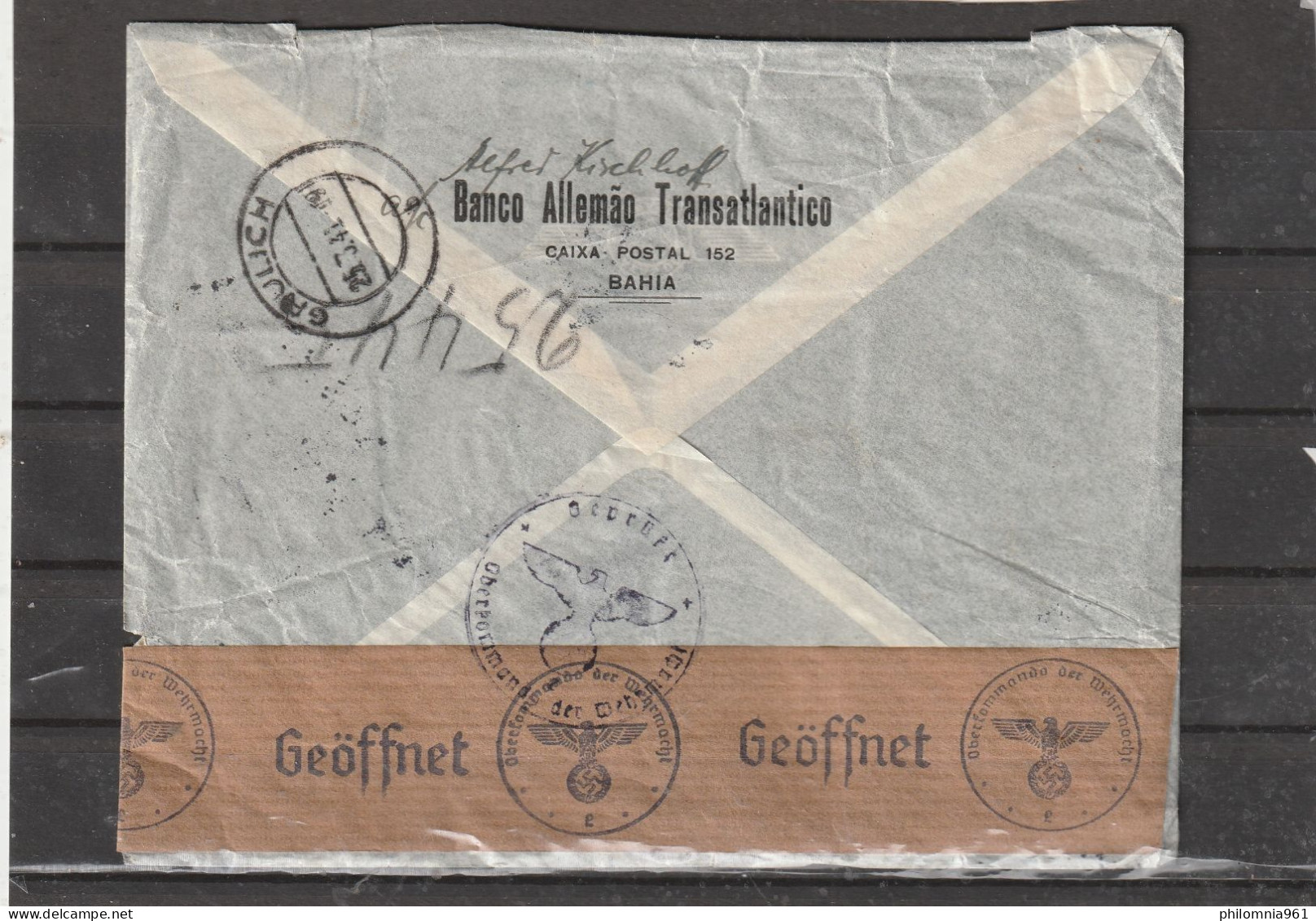 Brazil WWII MULTIFRANKED AIRMAIL COVER CENSORED To Germany 1941 - Posta Aerea