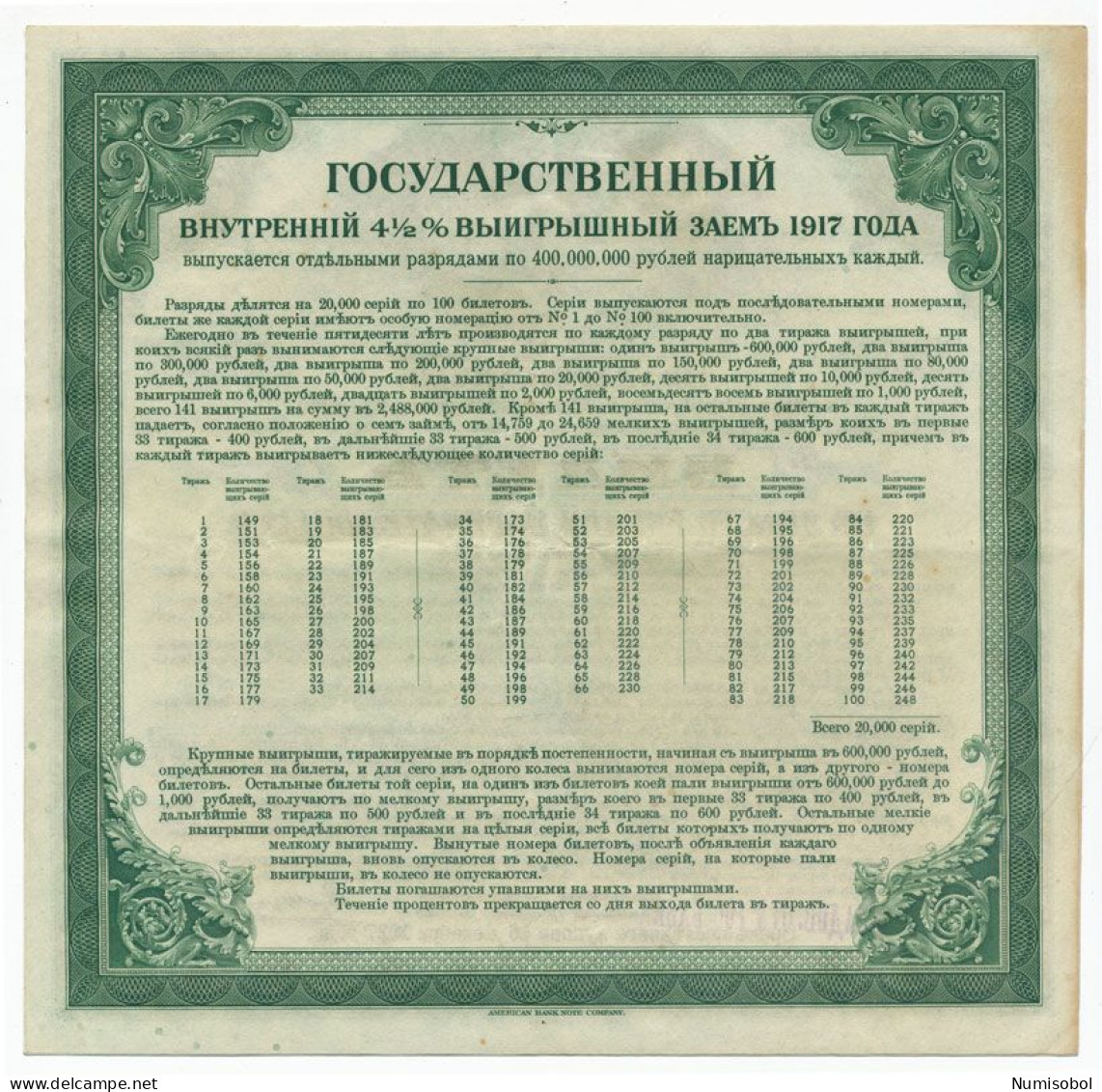 RUSSIA - 200 Rubles 1917. (1919) IRKUTSK, PS886, XF-aUNC (R048) - Russie