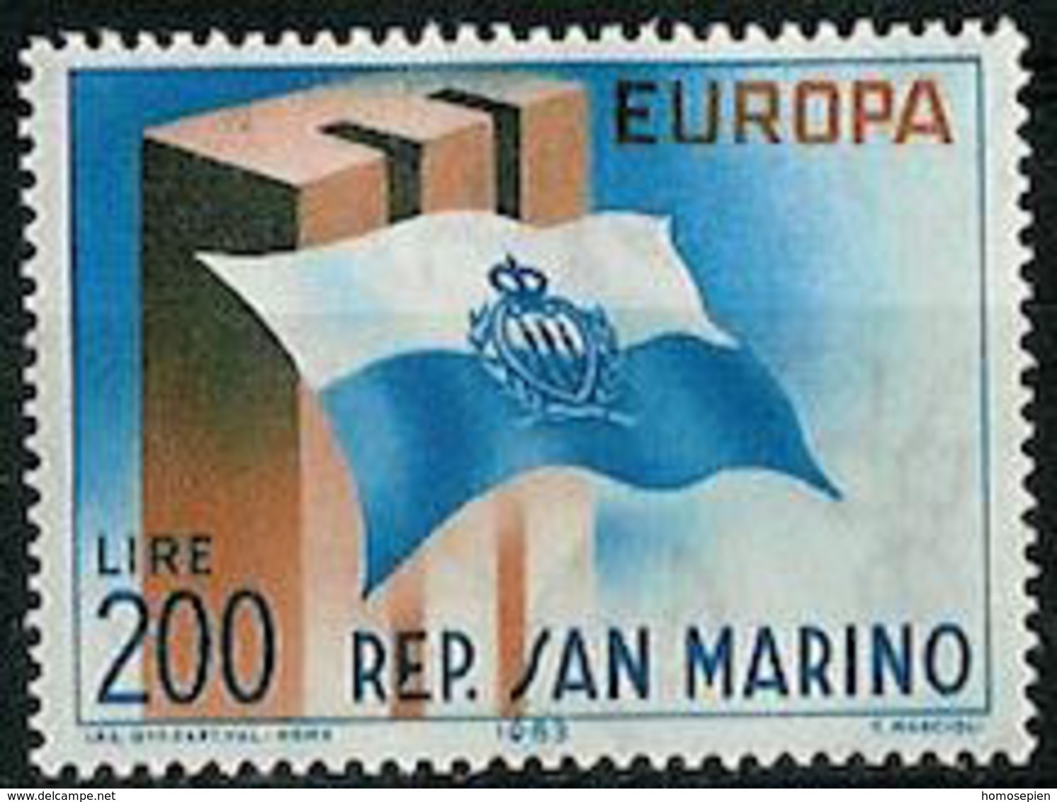 Saint Marin - San Marino 1963 Y&T N°604 - Michel N°781 *** - 200l EUROPA CEPT - Neufs