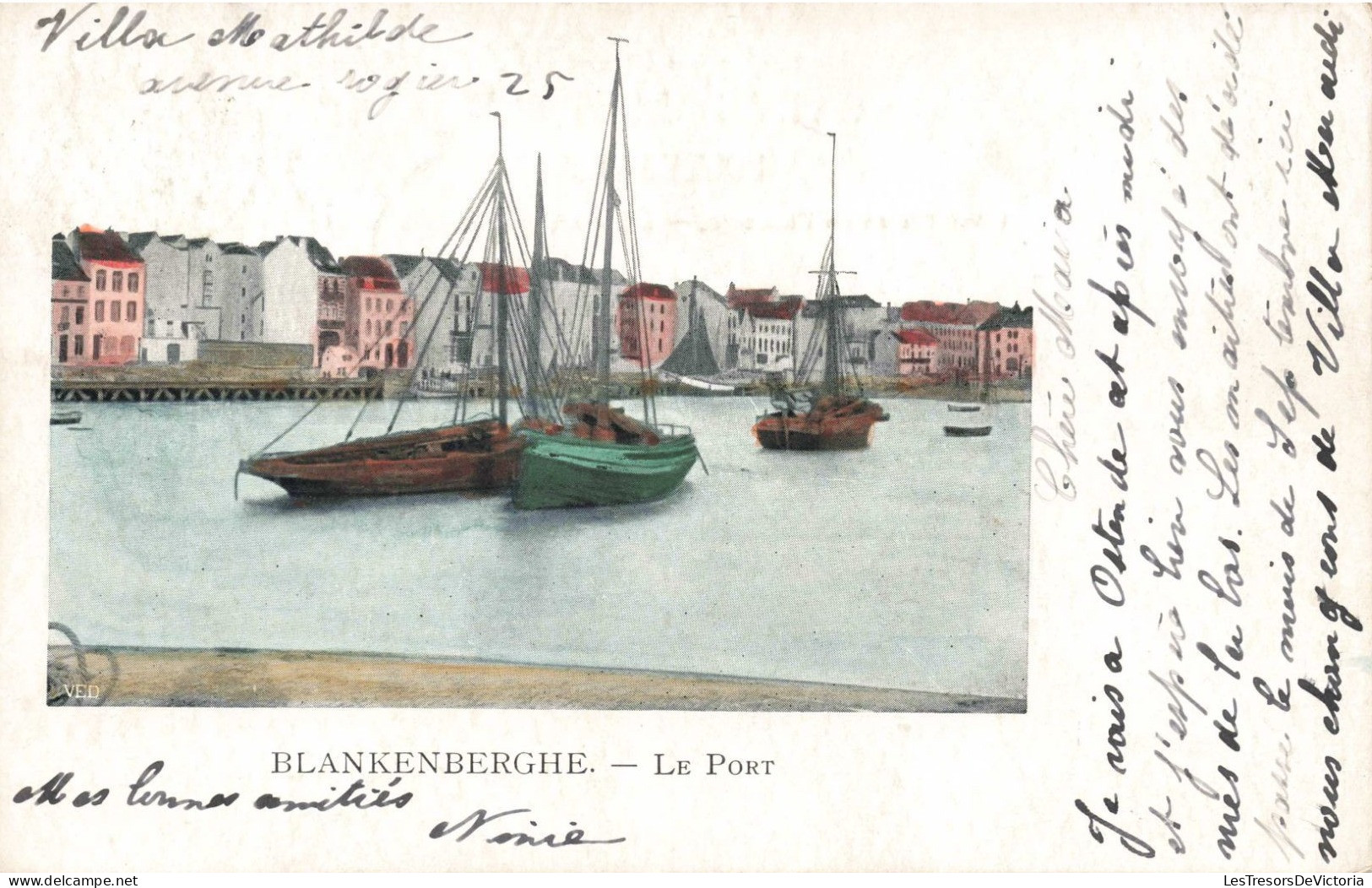 BELGIQUE - Blankenberge - Le Port - Carte Postale Ancienne - Blankenberge