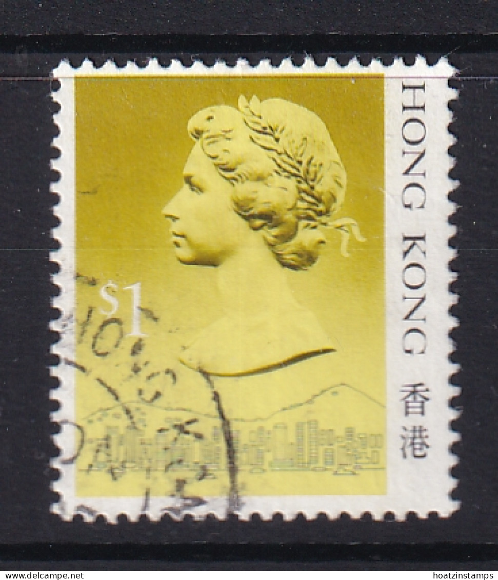 Hong Kong: 1987/88   QE II  (Type I - Heavy Shading)   SG545A      $1       Used - Used Stamps