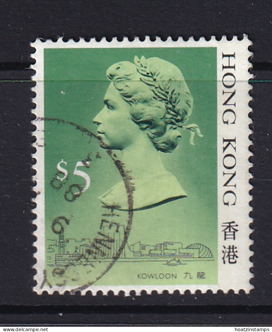 Hong Kong: 1987/88   QE II  (Type I - Heavy Shading)   SG549A      $5       Used - Gebraucht