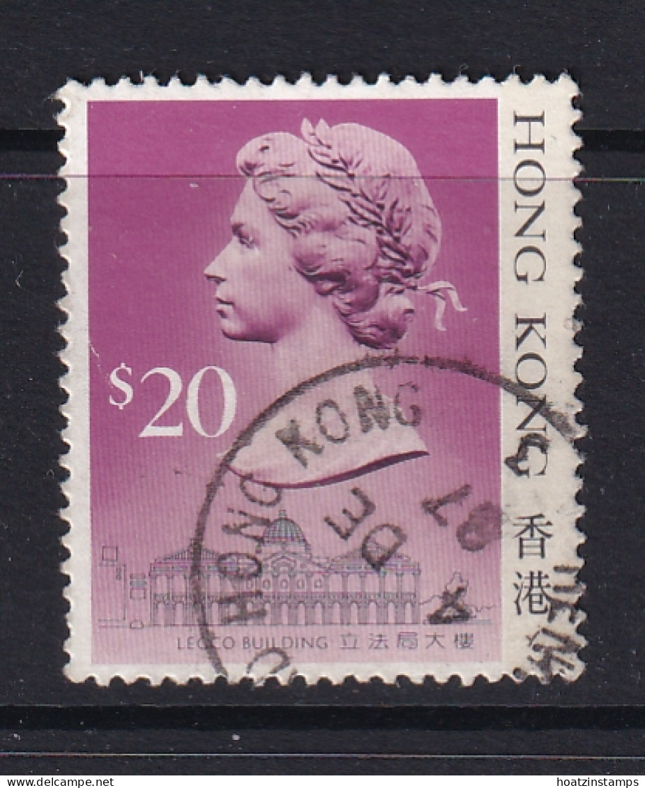 Hong Kong: 1987/88   QE II  (Type I - Heavy Shading)   SG551A      $20       Used - Gebraucht