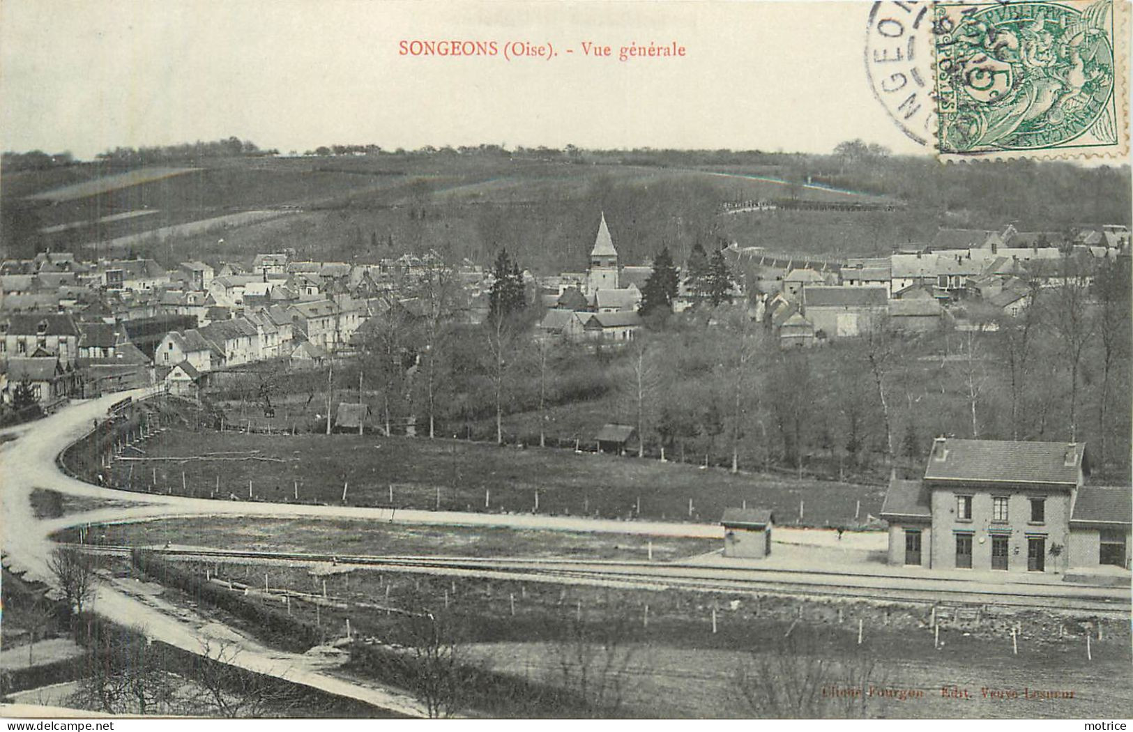 SONGEONS - La Gare, Vue Générale. - Songeons