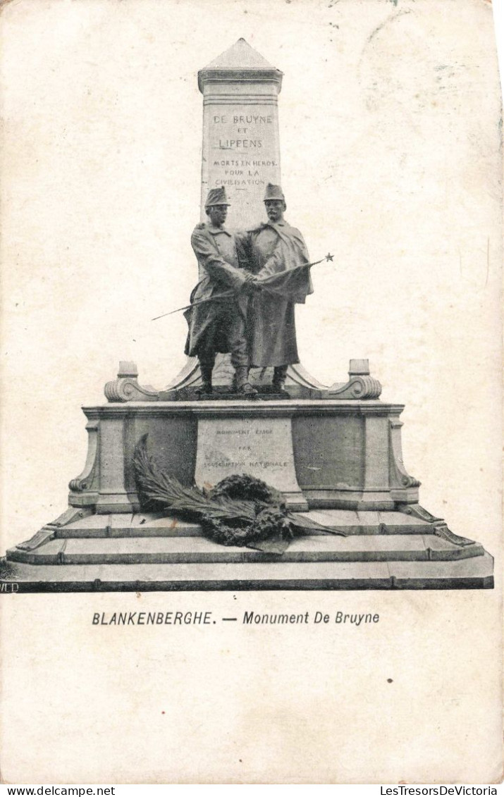 BELGIQUE - Blankenberge - Monument De Bruyne - Carte Postale Ancienne - Blankenberge