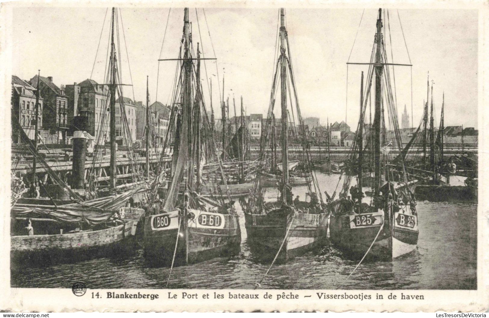 BELGIQUE - Blankenberge - Le Port Et Les Bateaux De Pêche - Carte Postale Ancienne - Blankenberge