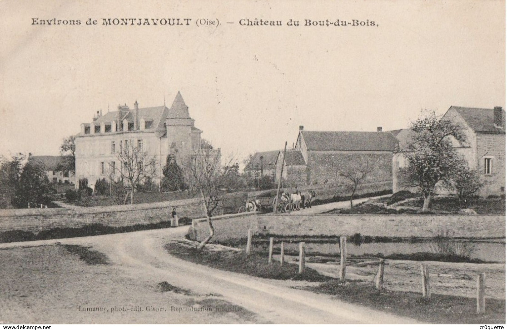 # 60240 MONTJAVOULT / CHÂTEAU Du BOUT Du BOIS En 1906 - Montjavoult