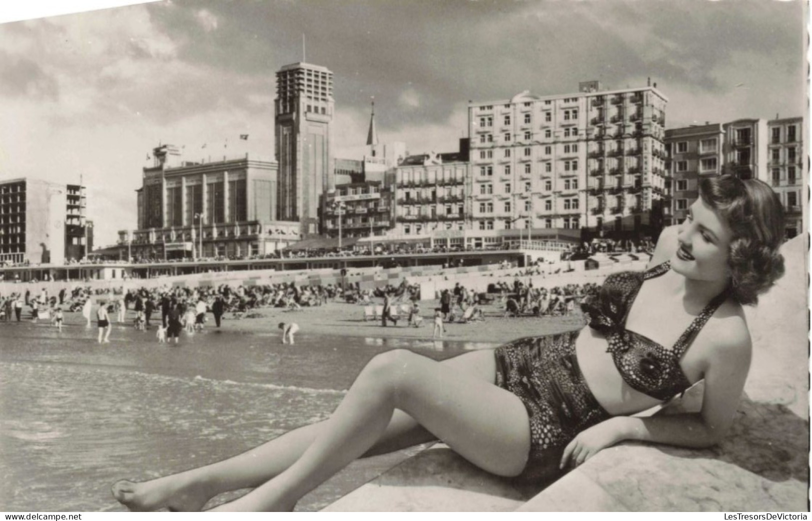 BELGIQUE - Blankenberge - Casino Et Digue - Carte Postale Ancienne - Blankenberge