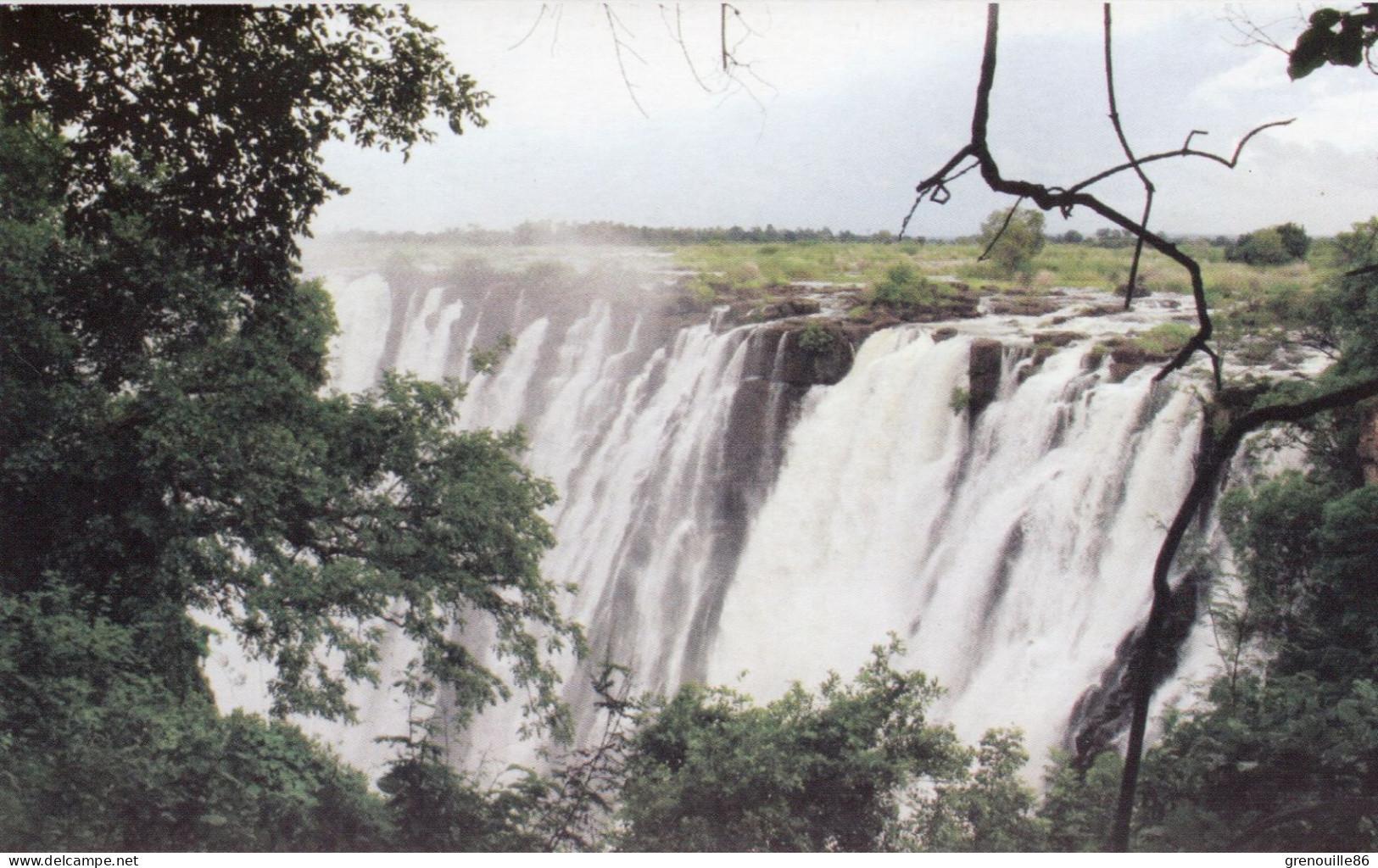 Carte Ouvrante ZAMBIE Victoria Falls  - écrite à L'intérieur - Zambie