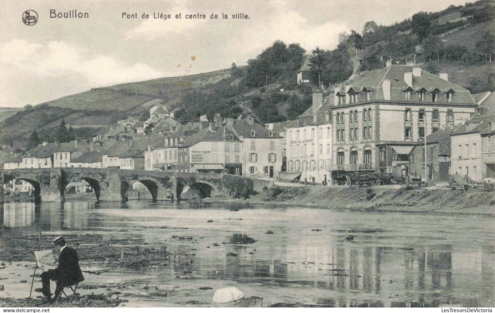 BELGIQUE - Bouillon - Porte De Liège Et Centre De La Ville - Carte Postale Ancienne - Bouillon