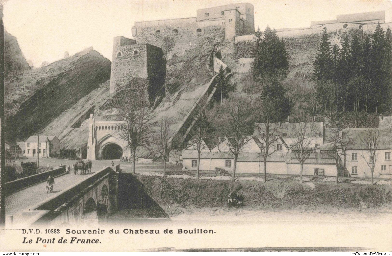 BELGIQUE - Bouillon - Souvenir Du Château De Bouillon - Le Pont De France - Carte Postale Ancienne - Bouillon