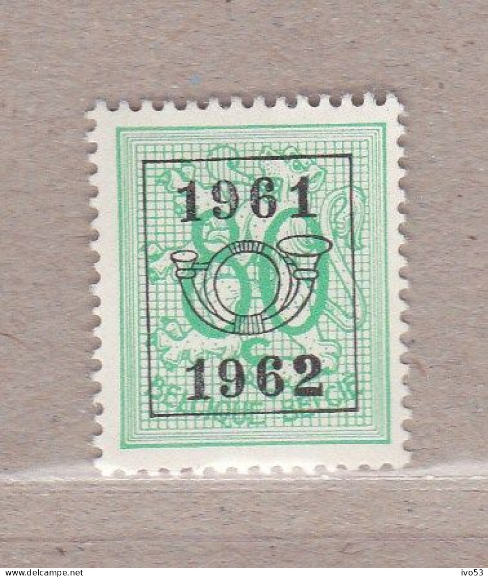 1961 Nr PRE722* Met Scharnier.Heraldieke Leeuw:80c.Opdruk 1961-1962. - Typografisch 1951-80 (Cijfer Op Leeuw)