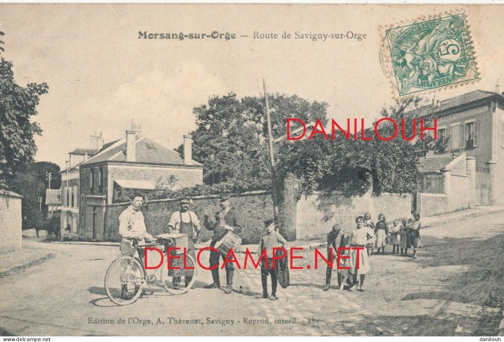 91 // MORSANG SUR ORGE   Route De Savigny Sur Orge   ANIMEE / Cycliste / Tamboour  - Morsang Sur Orge