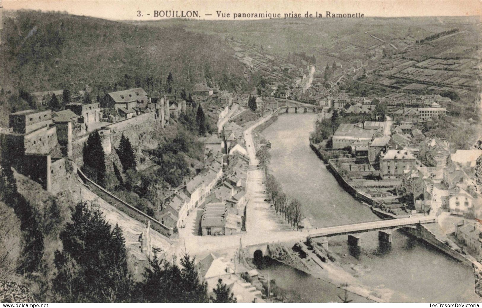 BELGIQUE - Bouillon - Vue Panoramique Prise De La Ramonette - Carte Postale Ancienne - Bouillon