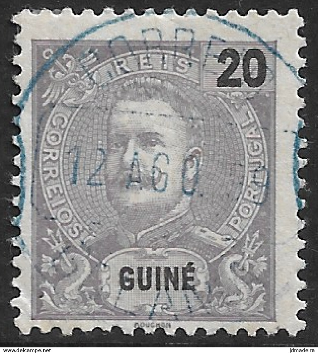 Portuguese Guine – 1898 King Carlos 20 Réis Used Stamp - Guinea Portuguesa
