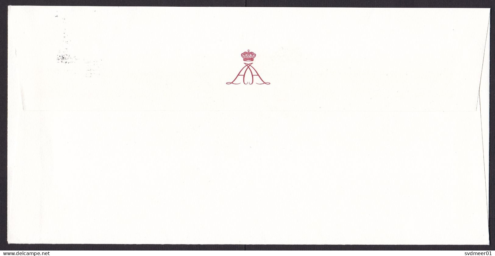 Monaco: Cover To Netherlands, 2012, 1 Stamp, Heraldry, Sent By Office Of Prince, Royalty, Cancel Theatre (small Stains) - Lettres & Documents