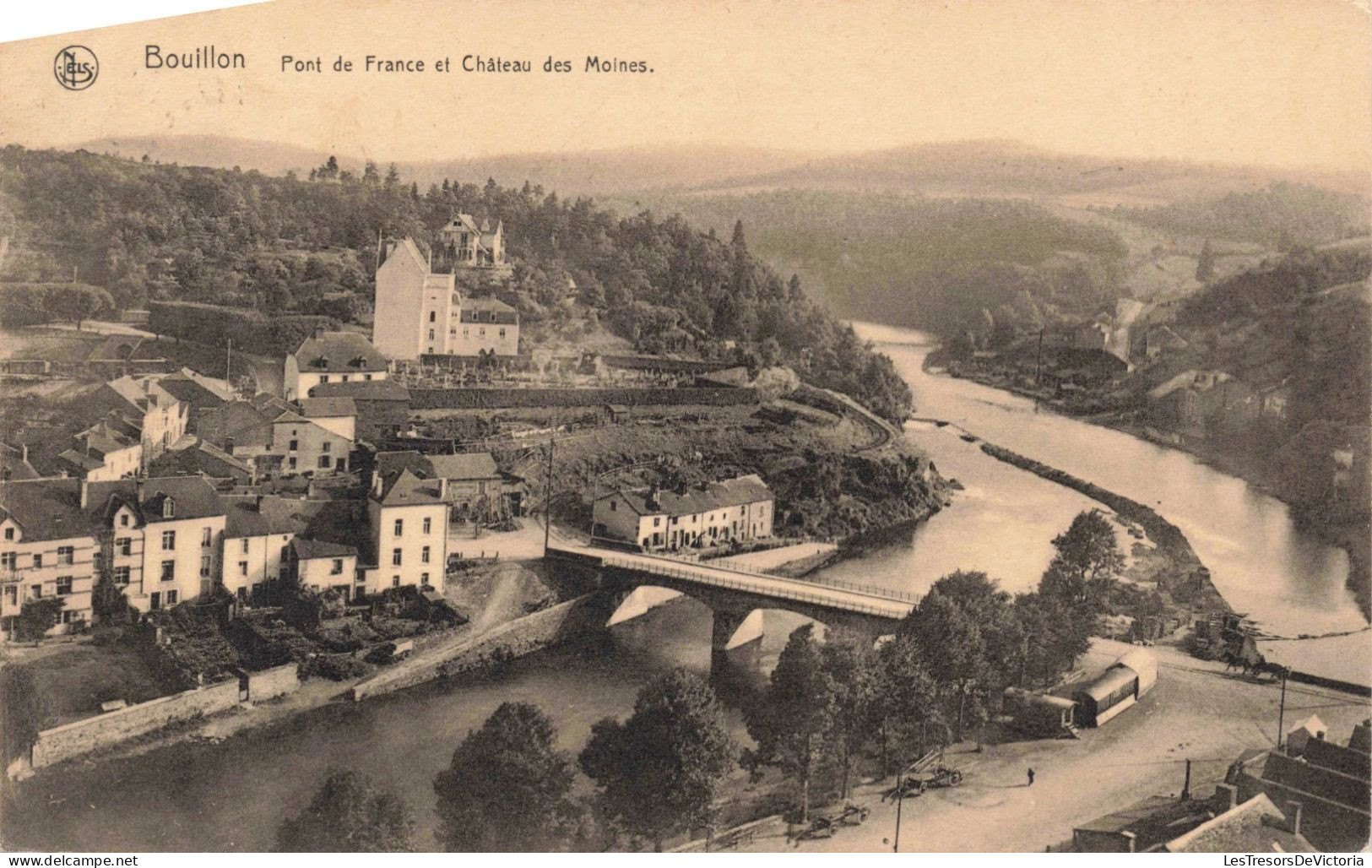 BELGIQUE - Bouillon - Pont De France Et Château Des Moines - Carte Postale Ancienne - Bouillon