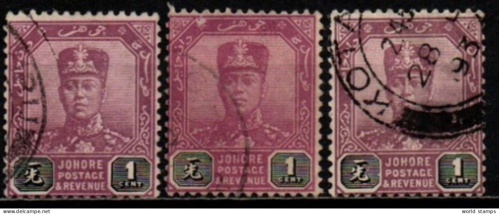 JOHORE 1921-37 O - Johore