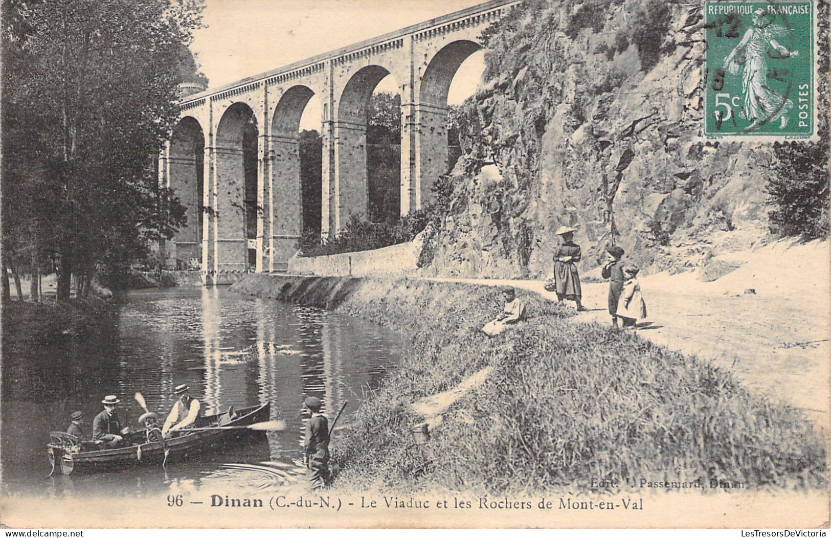 FRANCE - Dinan - Le Viaduc Et Les Rochers De Mont En Val - Animé - Carte Postale Ancienne - Dinan