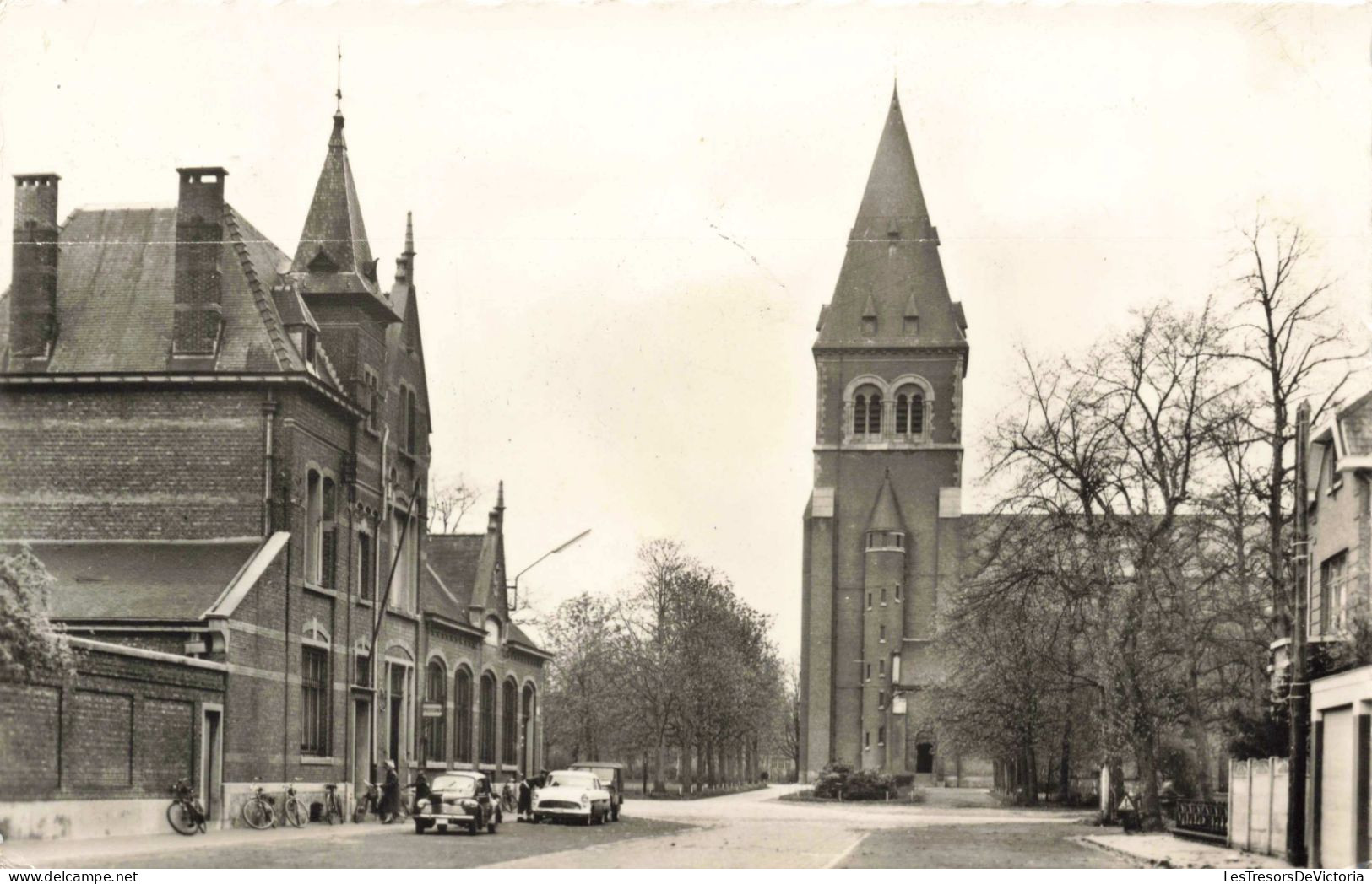 BELGIQUE - Leopoldsburg - Posterijen En Kerk - Carte Postale Ancienne - Leopoldsburg