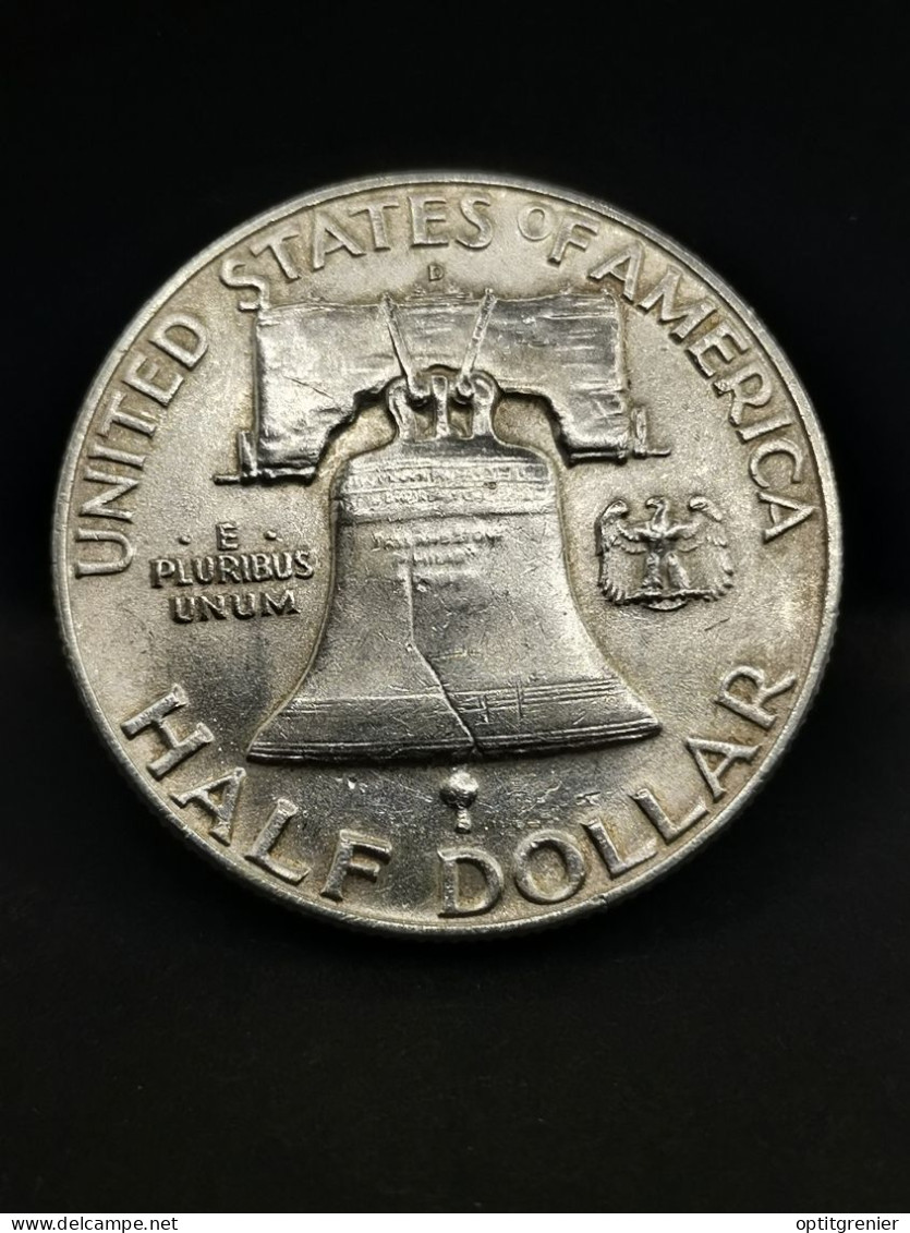 FRANKLIN HALF DOLLAR ARGENT 1959 D DENVER USA / 1/2 DOLLAR SILVER - 1948-1963: Franklin