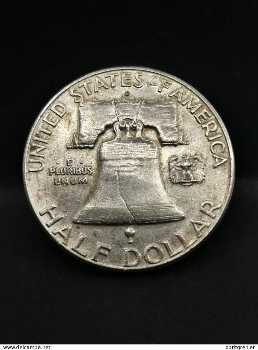 FRANKLIN HALF DOLLAR ARGENT 1963 D DENVER USA / 1/2 DOLLAR SILVER - 1948-1963: Franklin