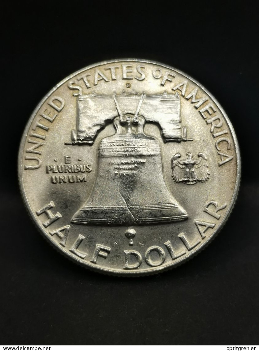 FRANKLIN HALF DOLLAR ARGENT 1963 D DENVER USA / 1/2 DOLLAR SILVER - 1948-1963: Franklin