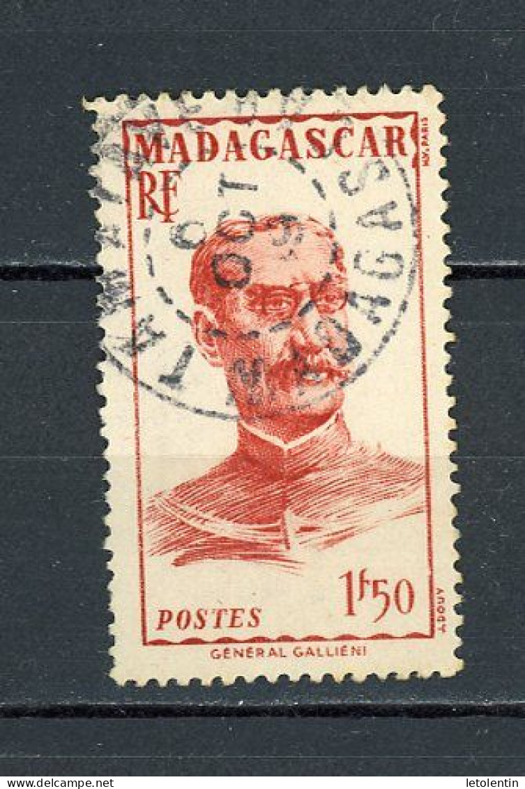MADAGASCAR (RF) - POUR ÉTUDE D'OBL.: - N° Yt 308 Obli. CàD Diam. 24? Cercle Int. Perlé  “TAMATAVE” De 1949 - Gebraucht