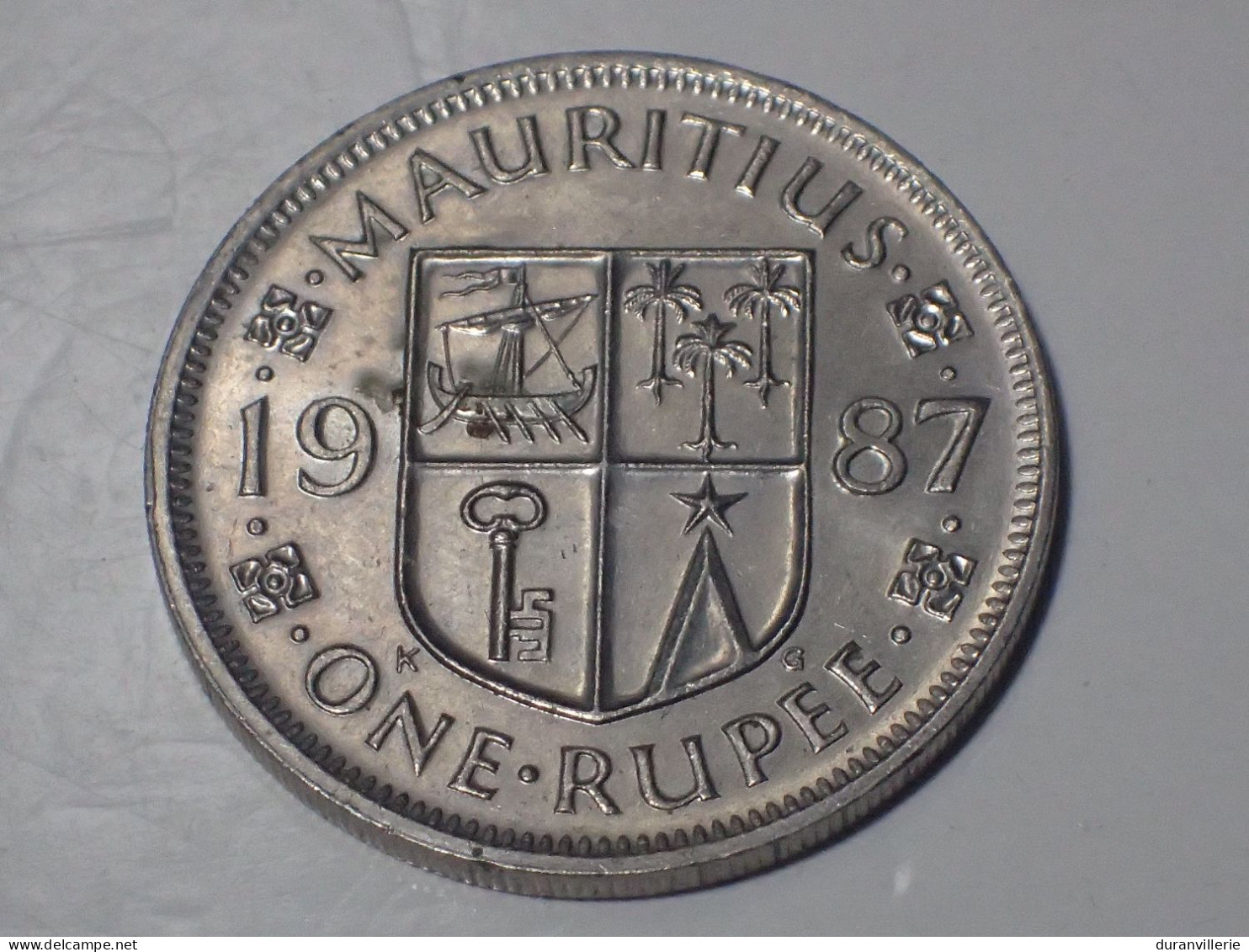 Mauritius 1 One Rupee 1987 KM# 55 Mauricia Maurice - Mauritius