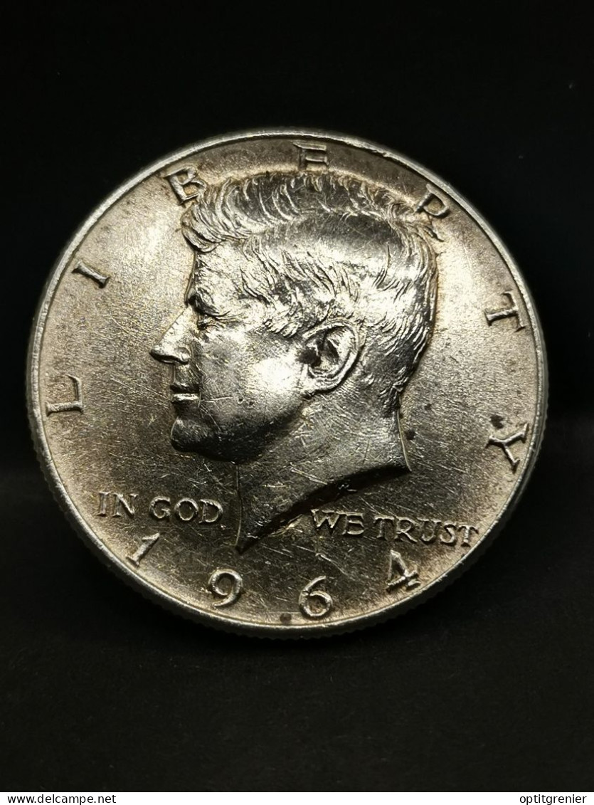 HALF DOLLAR KENNEDY ARGENT 1964 PHILADELPHIE USA / SILVER (REF: 1/8) - 1964-…: Kennedy
