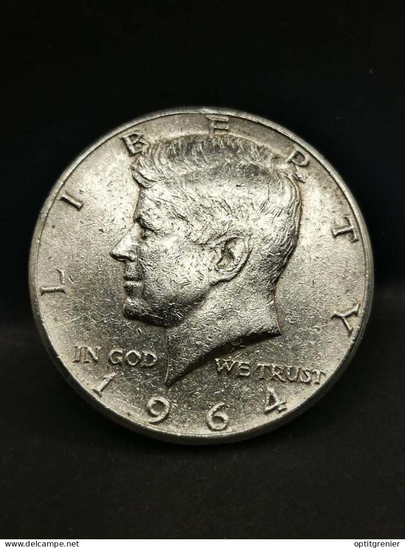 HALF DOLLAR KENNEDY ARGENT 1964 PHILADELPHIE USA / SILVER (REF: 2/8) - 1964-…: Kennedy