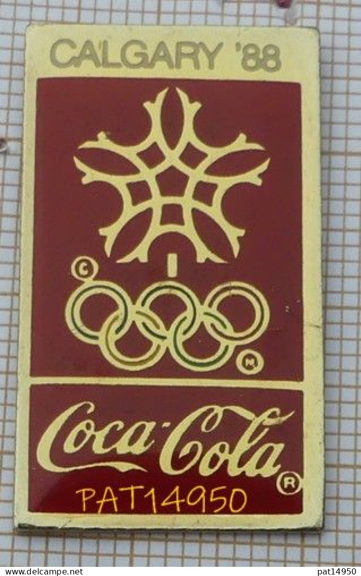 PAT14950 COCA COLA  JO CALGARY 88 1988  En Version EPOXY PREMIER TAIWAN - Coca-Cola