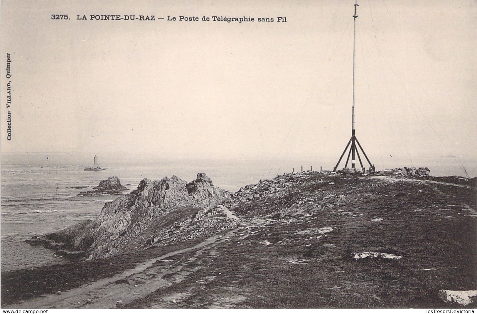 FRANCE - La Pointe Du Raz - Le Poste De Telegraphe Sans Fil - Carte Postale Ancienne - La Pointe Du Raz