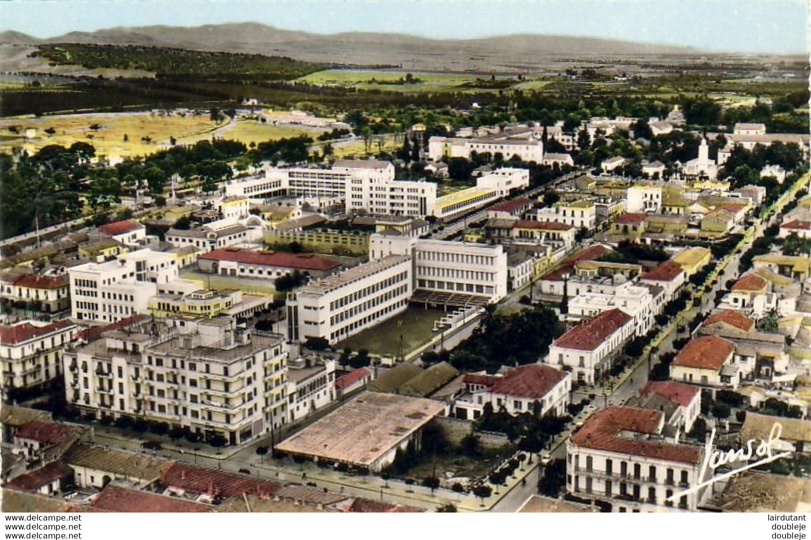 ALGÉRIE  Vues Aériennes D'ORLÉANSVILLE - CHLEF  LOT DE 4 CPSM Très Bon état - Chlef (Orléansville)