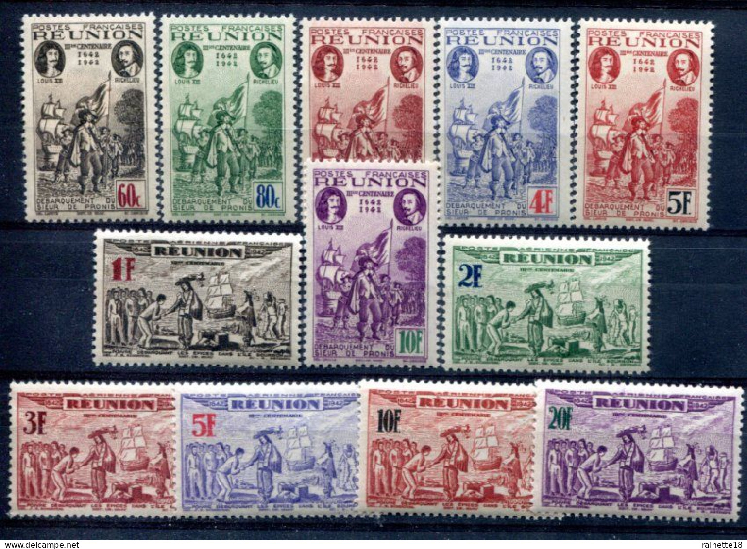Réunion     180/185 * + PA 18/23 * - Unused Stamps