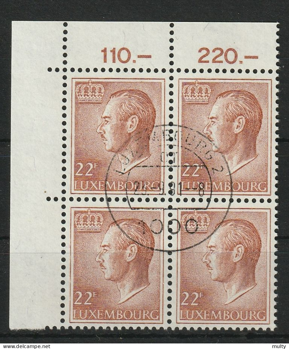 Luxemburg Y/T 1231 (0) In Blok Van 4. - 1965-91 Giovanni
