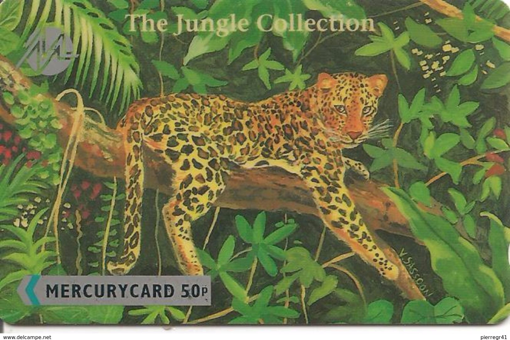 CARTE+GB-MERCURY CARD-50P-THE JUNGLE COLLECTION-PANTHERE- TBE- - Jungle