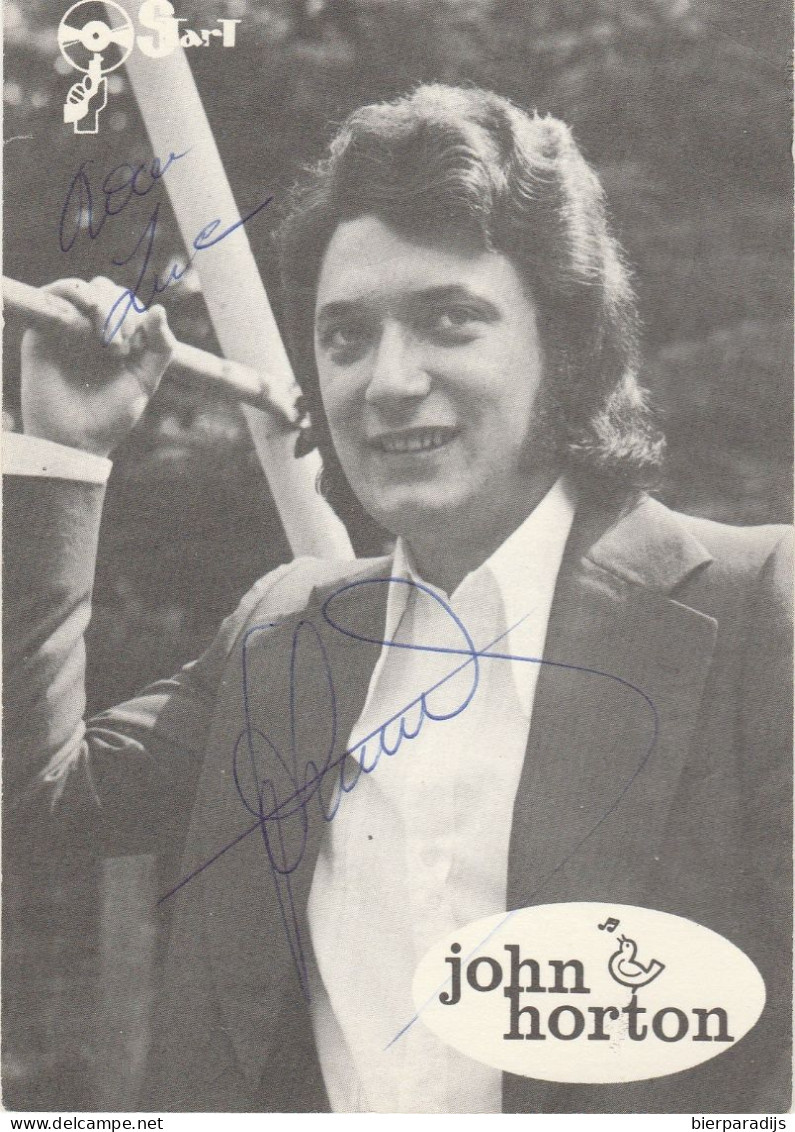 JOHN  HORTON- WAS  INGEKLEEFT - Autographs