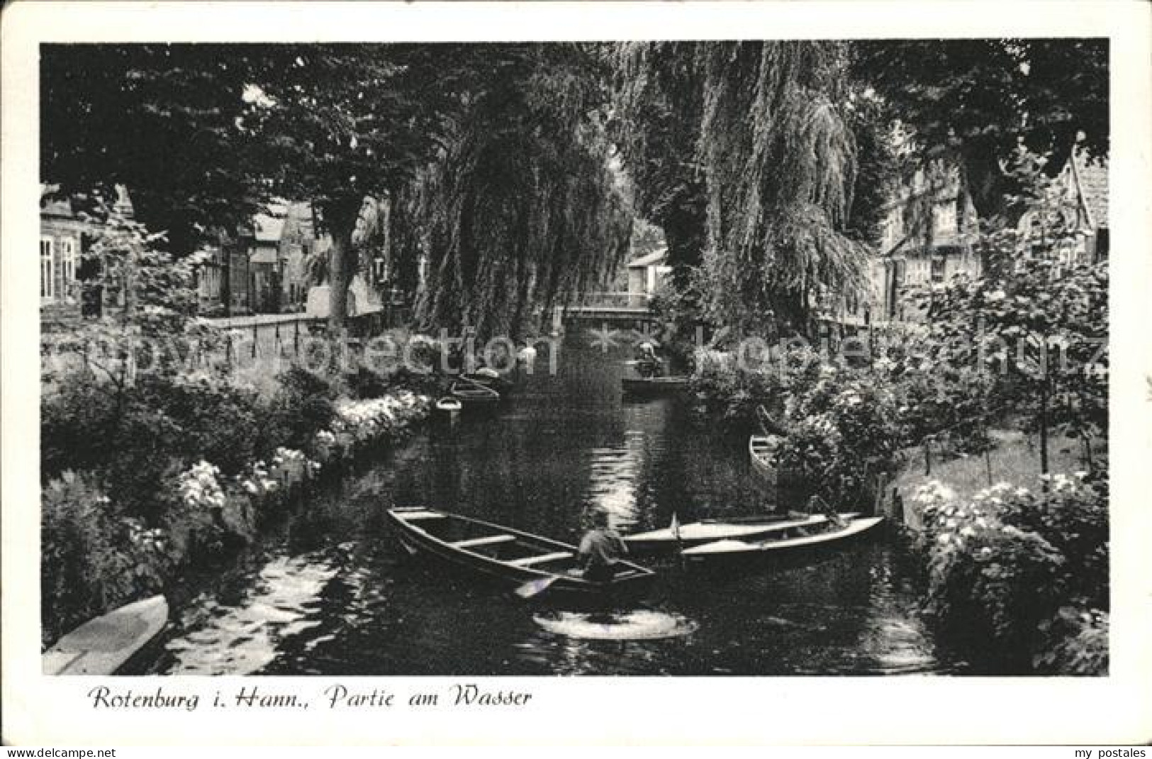 41591164 Rotenburg Wuemme Partie Am Wasser Boot Rotenburg (Wuemme) - Rotenburg