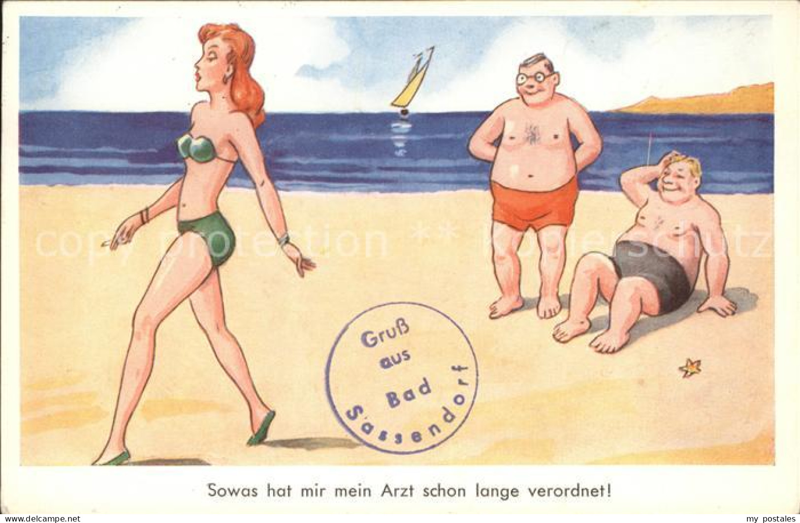 41591096 Bad Sassendorf Karikatur Strand Bad Sassendorf - Bad Sassendorf