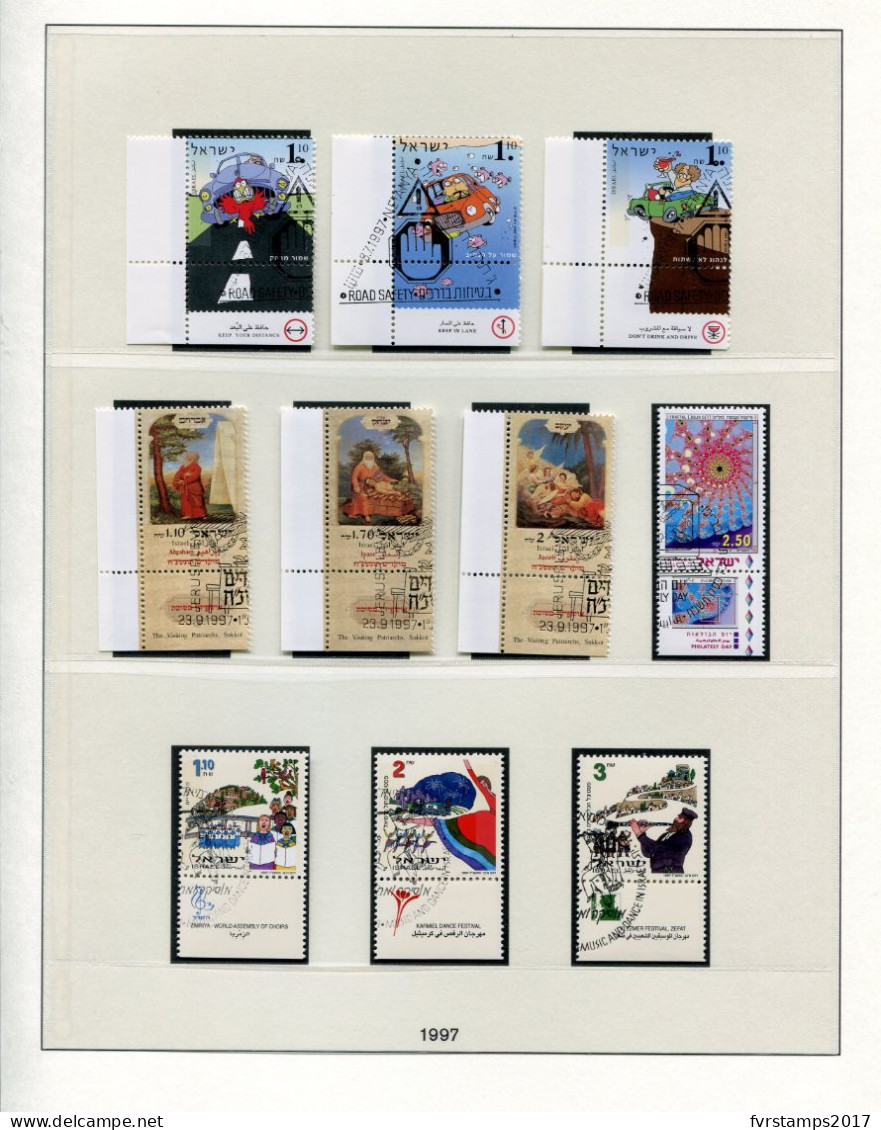 Israel - 1997 - Almost Complete Year Set - CTO With Tab - Mi/Phil 1414-1450 + BL55-57 (no Mi1415) - Cv € 89,10 - 4 Scans - Années Complètes