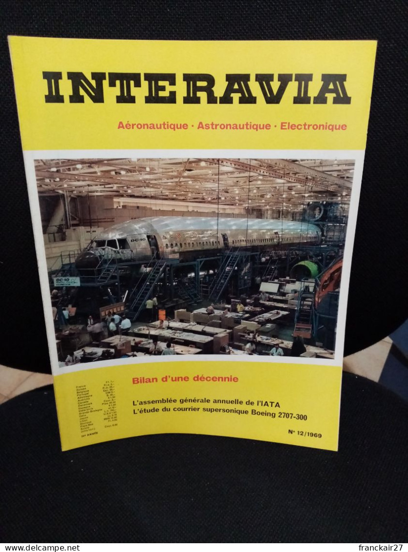 INTERAVIA 12/1969 Revue Internationale Aéronautique Astronautique Electronique - Aviación