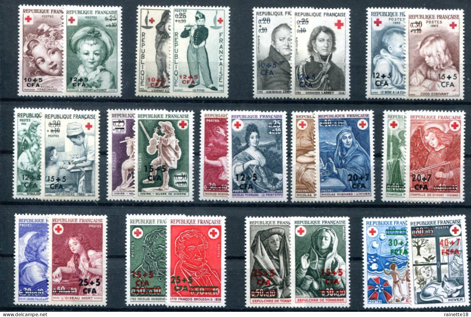 Réunion               Divers **  Croix Rouge - Unused Stamps